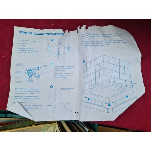 456 - A brand new shower large shower tray / riser. Unbranded. Possibly the oversize is for wheelchair acc... 