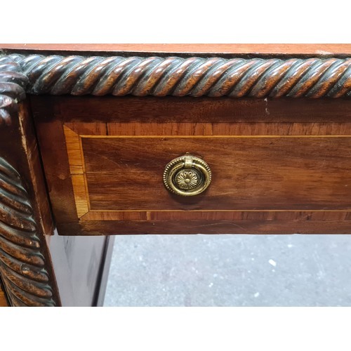 977 - Super Star Lot : A truly remarkable antique Georgian  mahogany side board boasting two cupboards, th... 