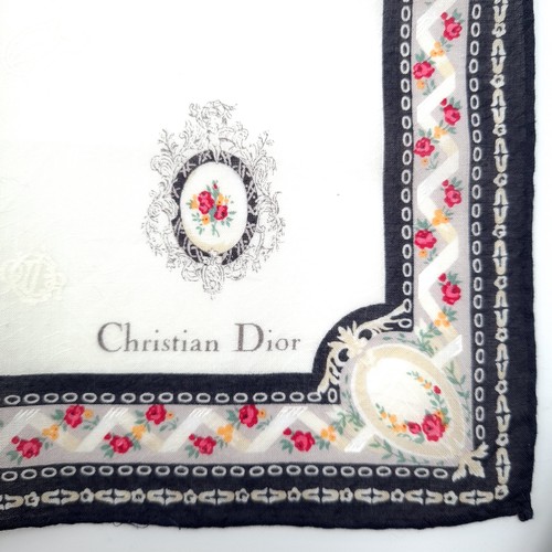 503 - A new Christian Dior Designer Scarf. Dimensions: 48 cms square. Lovely pattern