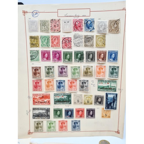 516 - A collection of six sheets of stamps relating to San Marino, Monaco & Sierra Leone. Consisting of  e... 