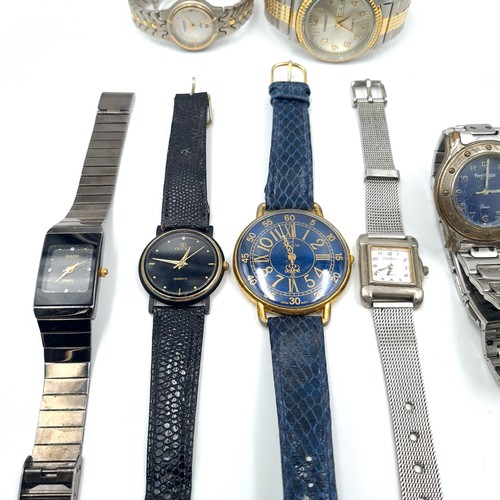 543 - A collection of eight wrist watches.