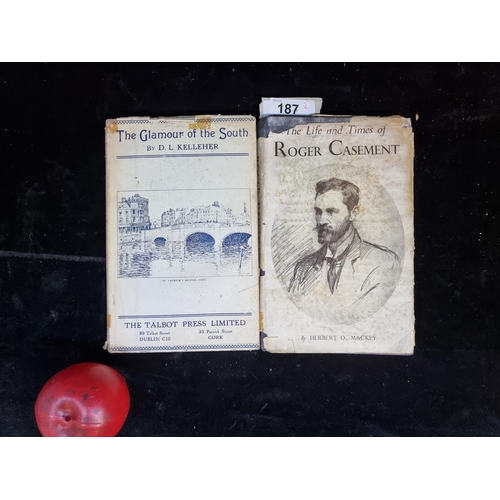 187 - Two vintage hardback books of Irish History. Including one titled 'The Life and Times of Roger Casem... 