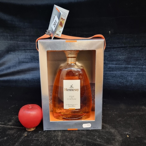 201 - An unopened and sealed 70cl bottle of Hennessy Fine de Cognac. RRP €49.50 on obriens.ie