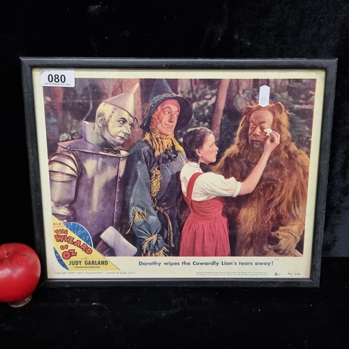 80 - A super vintage original offset lithograph lobby card for The Wizard of Oz, dating to 1949. In wonde... 