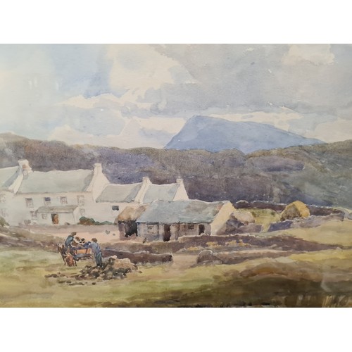 71 - Super Star Lot : A charming and large original Gladys Wynne (Irish, b.1876 - d.1968) watercolour on ... 