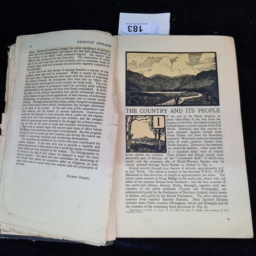 183 - A beautiful hardback titled 'Saorstát Eireann - Irish Free State Official Handbook' published by the... 