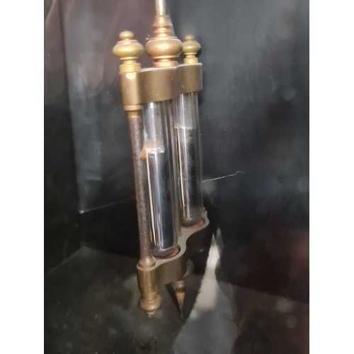 194 - Star Lot: A fantastic 19th century French antique marble clock and garniture set with rare double me... 