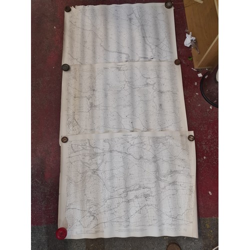 191 - Seven antique Irish maps and photographs, including an ordnance survey map of county Cork, An ordonn... 