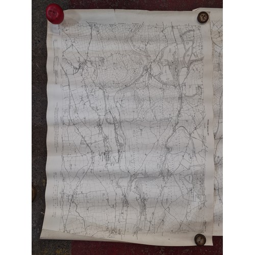 191 - Seven antique Irish maps and photographs, including an ordnance survey map of county Cork, An ordonn... 