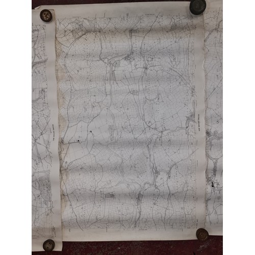 191 - Seven antique Irish maps and photographs, including an ordnance survey map of county Cork, An ordonn... 