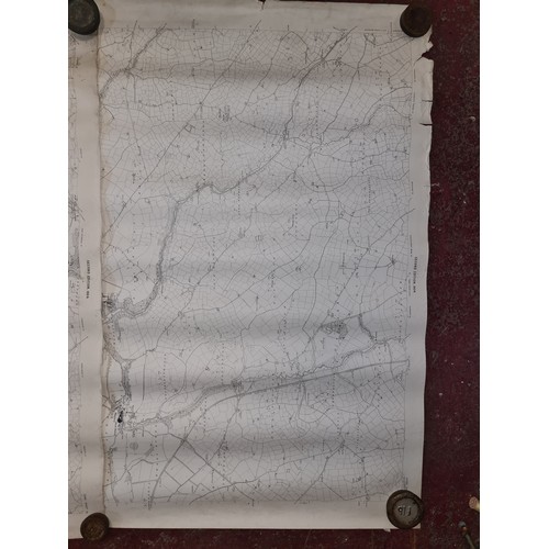 191 - Seven antique Irish maps and photographs, including an ordnance survey map of county Cork, An ordonn... 