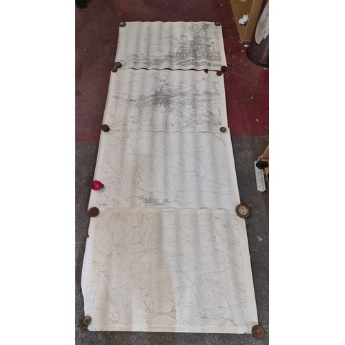 191 - Seven antique Irish maps and photographs, including an ordnance survey map of county Cork, An ordonn... 