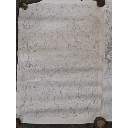 191 - Seven antique Irish maps and photographs, including an ordnance survey map of county Cork, An ordonn... 