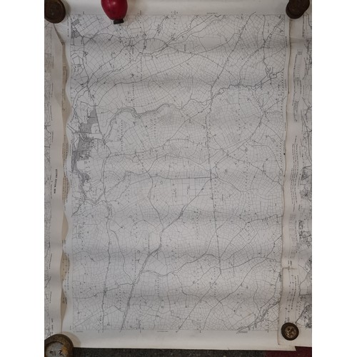 191 - Seven antique Irish maps and photographs, including an ordnance survey map of county Cork, An ordonn... 