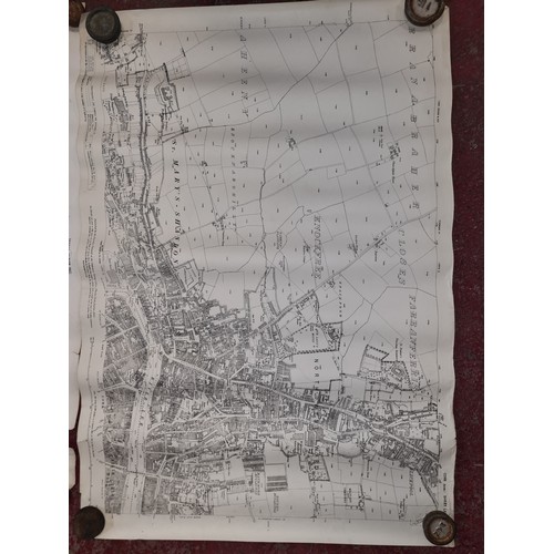 191 - Seven antique Irish maps and photographs, including an ordnance survey map of county Cork, An ordonn... 