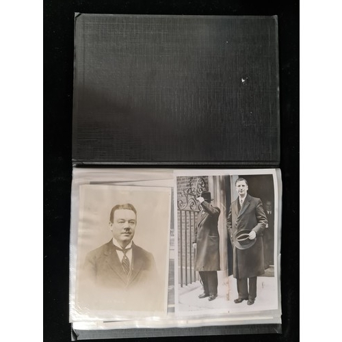 243 - A wonderful photo album containing 42 press photographs of Ireland 1919 to 1939- All original and da... 