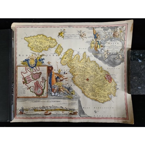 273 - An interesting set of four Antique rare European coloured maps.