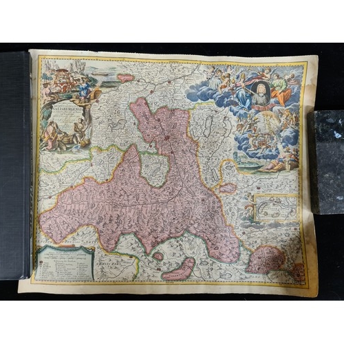 273 - An interesting set of four Antique rare European coloured maps.