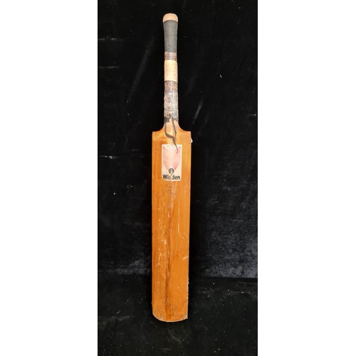 298 - A fantastic Wisden willow cricket bat. Signed 'John O'Connor' also with a handwritten label on the h... 