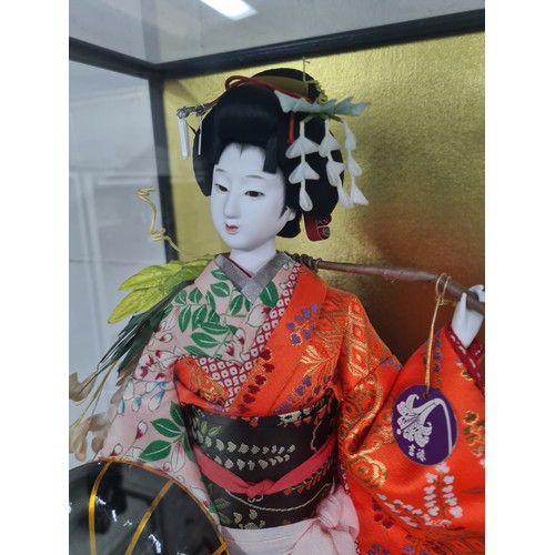 855 - Star Lot : A beautiful and highly collectible Japanese Yoshitoku Doll titled 'Wisteria' in original ... 