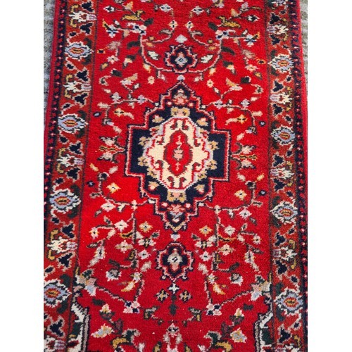 280 - Star Lot : An amazing Handmade, Hand knotted, Beautiful Long runner. Fabulous vibrant colours. This ... 