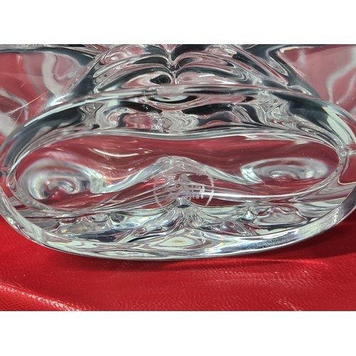 1050 - Star Lot : A stunning French Baccarat glass perfume decanter in the form of two intertwining fish. S... 