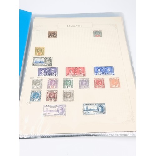 1045 - British Commonwealth album pages, 1st class Mauritius many mint, Norfolk Islands all mint, Nigeria, ... 