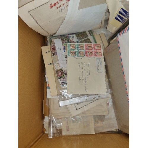 1049 - Star lot : The big stamp box, box of worldwide stamps, dealers packet, album pages, packets of minis... 