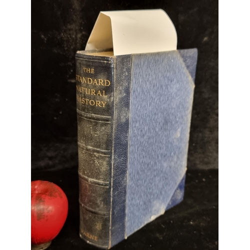 267 - A wonderful 1931 hardback half leather bound book titled 'The Standard Natural History - From Amoeba... 