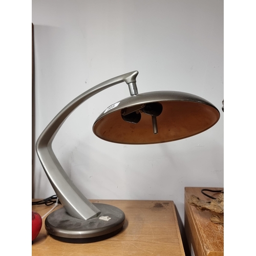 305 - Star Lot : An incredible original Fase, Icon of Space Age Boomerang Desk Lamp, 1970's. Super cool an... 