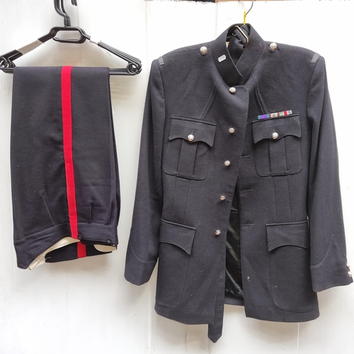 386 - A Lanchashire regiment dress uniform including jacket, trousers and belt. Trousers size 33 1/2 R, Ja... 