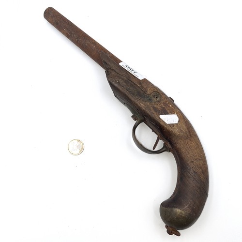 557 - A nineteenth century Musket pistol in poor condition but original. Length - 34 cms. Weight - 778 gra... 