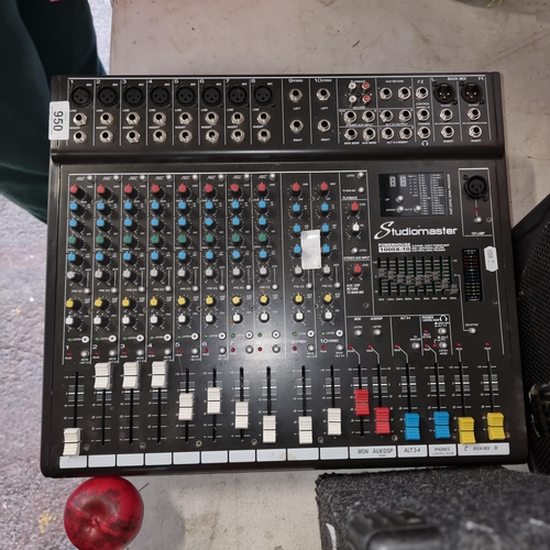 950 - Star Lot :  Robust Studiomaster Powerhouse 1000x-10 mixing console, featuring versatile connectivity... 