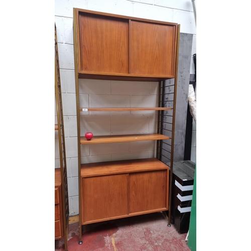 973 - Star Lot : A fabulous mid century, Vintage modular unit Shelving system. These only have front legs ... 