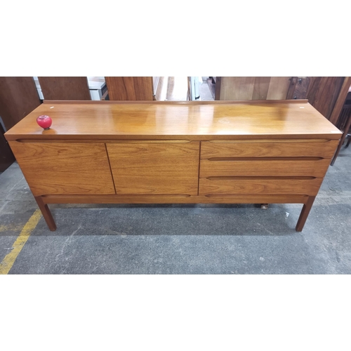 975 - Star Lot : A Fabulous Meredew mid-century modern sideboard, rich teak finish in lovely condition. Fr... 