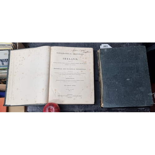 803 - Two fascinating antique books titled 