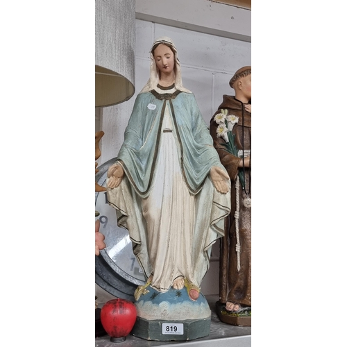 819 - A tall vintage statue of Our Lady of Grace. 40cm tall In very good condition.