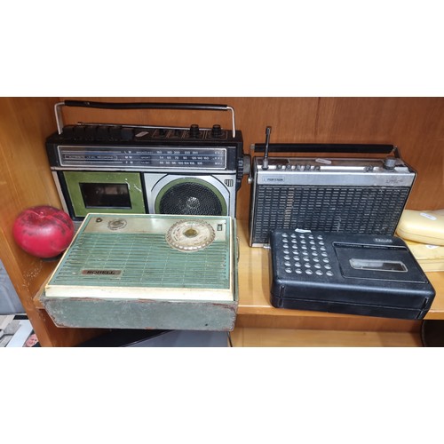 849 - An interesting lot of four vintage radios from brands including Sobell, Sitco, Phillips and Ferguson... 