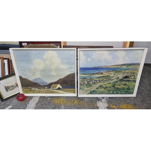 898 - A pair of prints displaying West of Ireland landscape scenes including 