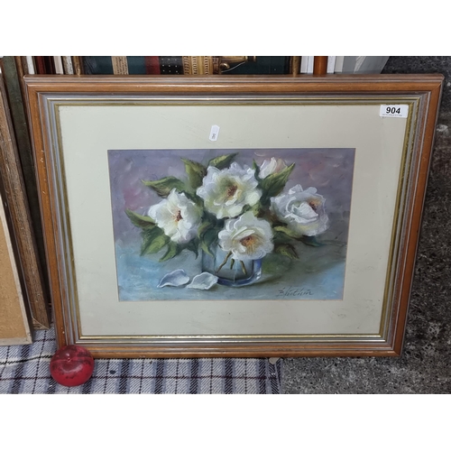 904 - Star Lot : A large charming Bláithin O' Ciobhan original pastel artwork titled 