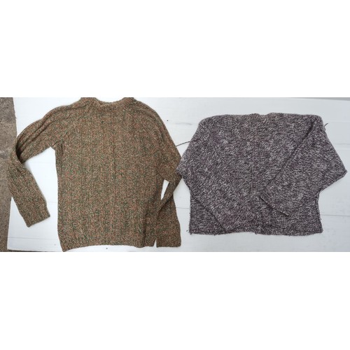 374 - A selection of five Irish knitted jumpers including a Phasefour woolen example and an InWear design ... 