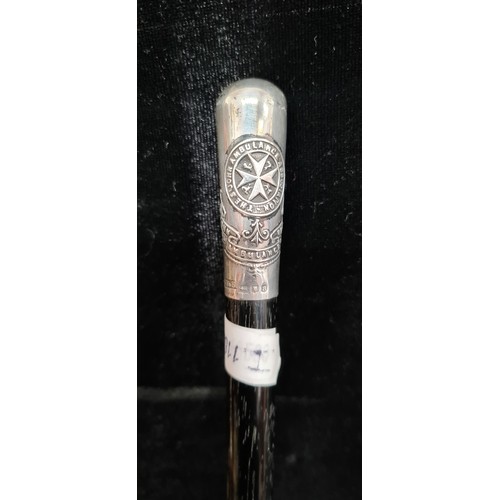 957 - A stunning antique WW1 example of a fabulous Swagger stick with a London assay mark. Early 20th cent... 