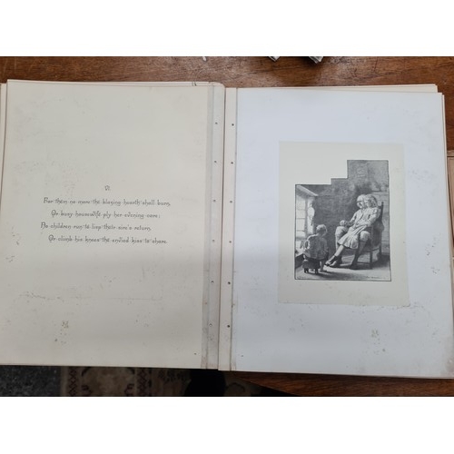 774 - A highly interesting rare antique book titled 'Gray's Elegy Artists Edition' originally published in... 