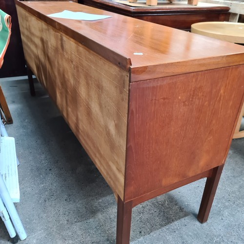 975 - Star Lot : A Fabulous Meredew mid-century modern sideboard, rich teak finish in lovely condition. Fr... 