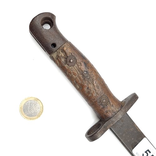 558 - An antique bayonet. Length - 53 cms. Blade - 41 cms. Weight - 470 grams.