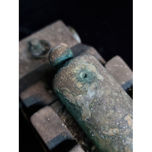 169 - Star Lot : A fabulous Pair of 19th century Very heavy Brass Signal Canons. With firing holes. These ... 