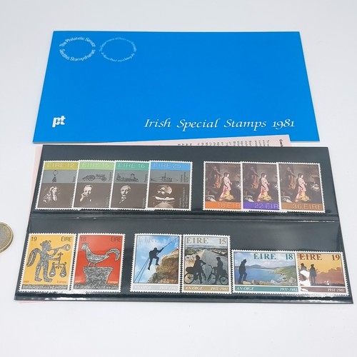 11 - Four Irish Year packs. Contains all issues commemorative stamps for each year. Mint as issued by Dep... 