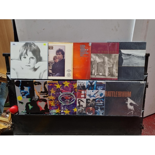 909 - Star Lot : The almost full U2 Catalogue of U2 Studio albums All in very good condition including Boy... 