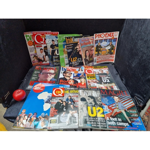 935 - A great collection of retro magazines all featuring U2 includes copies of Q and The Phoenix.