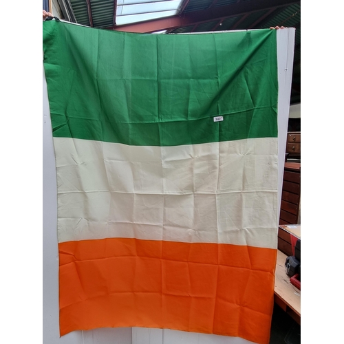 An excellent vintage patriotic Irish tri-colour flag In mint collection. Was folded inside a U2 Early 1989 Tour book.